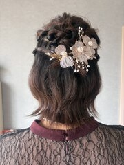 ハーフアップ